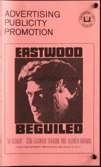 6p450 BEGUILED pressbook '71 Clint Eastwood & Geraldine Page, directed by Don Siegel!