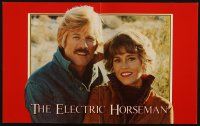 6p030 ELECTRIC HORSEMAN promo brochure '79 Sydney Pollack, Robert Redford & Jane Fonda, different!