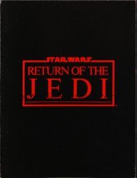 6p033 RETURN OF THE JEDI screening program '83 George Lucas classic, filled with production info!