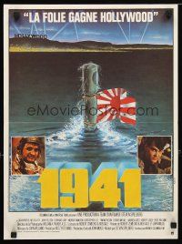 6r227 1941 French 15x21 '79 Steven Spielberg, John Belushi as Wild Bill, art of periscope by J.B.!