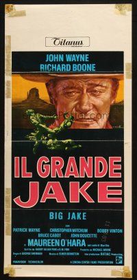 6r327 BIG JAKE Italian locandina '71 Richard Boone wanted gold, John Wayne gave him lead instead!