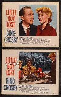 6s925 LITTLE BOY LOST 2 LCs '53 Bing Crosby w/Gabrielle Dorziat, Christian Fourcade!
