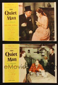6s949 QUIET MAN 2 LCs R56 John Wayne & Maureen O'Hara, John Ford directed classic!