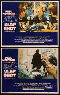 6s962 SLAP SHOT 2 LCs '77 George Roy Hill directed, great images of hockey player Paul Newman!