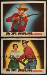 6s965 SPRINGFIELD RIFLE 2 LCs '52 cool western cowboy Gary Cooper & pretty Phyllis Thaxter!