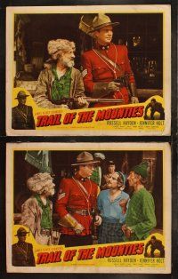 6s986 TRAIL OF THE MOUNTIES 2 LCs '47 James Oliver Curwood, Canadian Mounted Policeman!
