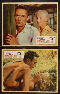 6s487 WINDOM'S WAY 8 English LCs '58 Peter Finch & Mary Ure in machete crawling jungle!