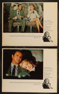 6s506 APRIL FOOLS 7 LCs '69 Jack Lemmon & Catherine Deneuve are married but not to each other!