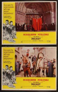 6s067 BECKET 8 LCs R67 Richard Burton in the title role, Peter O'Toole as the King, John Gielgud!
