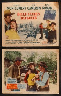 6s068 BELLE STARR'S DAUGHTER 8 LCs R55 female outlaw Ruth Roman, George Montgomery, Rod Cameron!