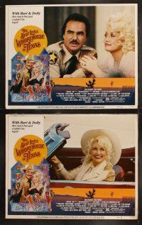 6s072 BEST LITTLE WHOREHOUSE IN TEXAS 8 LCs '82 Burt Reynolds, Dolly Parton, Dom DeLuise!