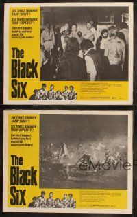 6s675 BLACK SIX 4 LCs '74 NFL Football players w/Mean Joe Greene, Mercury Morris & Willie Lanier!
