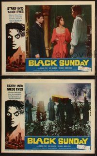 6s753 BLACK SUNDAY 3 LCs '61 Mario Bava, Barbara Steele, John Richardson!