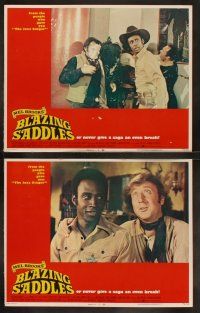 6s079 BLAZING SADDLES 8 LCs '74 classic Mel Brooks western with Cleavon Little & Gene Wilder!
