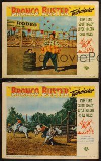 6s756 BRONCO BUSTER 3 color LCs '52 directed by Budd Boetticher, Chill Wills as rodeo clown, parade!