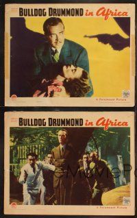 6s679 BULLDOG DRUMMOND IN AFRICA 4 LCs '38 young Anthony Quinn, J. Carrol Naish, Howard & Angel!