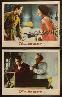 6s759 CAT ON A HOT TIN ROOF 3 LCs '58 Elizabeth Taylor as Maggie the Cat, Paul Newman, Burl Ives!