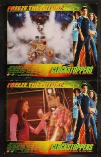 6s104 CLOCKSTOPPERS 8 LCs '01 Jesse Bradford, directed by Jonathan Frakes, freeze the future!