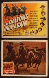 6s111 DALTONS RIDE AGAIN 8 LCs '45 headshots of cowboy Lon Chaney Jr. & seven other top stars!