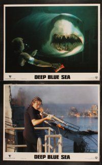 6s119 DEEP BLUE SEA 8 LCs '99 Samuel L. Jackson, LL Cool J. Michael Rapaport, cool shark images!