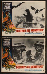 6s121 DESTROY ALL MONSTERS 8 LCs '69 Ishiro Honda's Kaiju Soshingeki, Godzilla, King Ghidrah!
