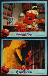 6s143 ELMO IN GROUCHLAND 8 LCs '99 Sesame Street Muppets, Mandy Patinkin, Vanessa Williams