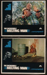 6s230 INCREDIBLE MELTING MAN 8 LCs '77 AIP, gruesome images of the first new horror creature!