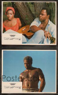 6s262 LEADBELLY 8 LCs '76 cool images of Roger E. Mosley as blues singer Huddie Ledbetter!