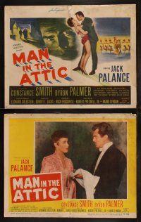 6s285 MAN IN THE ATTIC 8 LCs '53 Jack Palance in the petrifying story of Jack the Ripper!