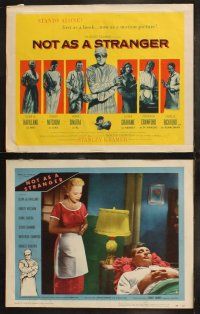 6s323 NOT AS A STRANGER 8 LCs '55 intern Robert Mitchum & doctor Charles Bickford scrub in!