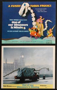 6s035 ONE OF OUR DINOSAURS IS MISSING 9 LCs '75 Walt Disney, Peter Ustinov, a funky fossil frolic!