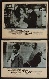 6s343 PARIS BLUES 8 LCs '61 Paul Newman, Sidney Poitier, Joanne Woodward, w/ Louis Armstrong!