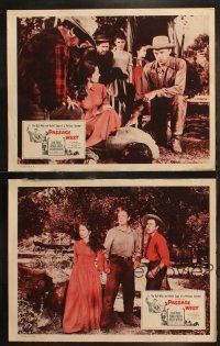 6s711 PASSAGE WEST 4 LCs R50s cool cowboy western images of John Payne, Dennis O'Keefe, Whelan!