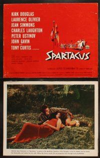 6s418 SPARTACUS 8 photolobbies '61 classic Stanley Kubrick & Kirk Douglas gladiator epic!