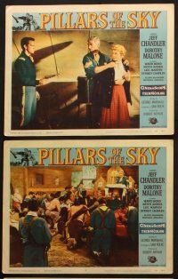 6s596 PILLARS OF THE SKY 6 LCs '56 Dorothy Malone & cavalry man Jeff Chandler!