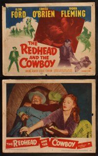 6s369 REDHEAD & THE COWBOY 8 LCs '51 Glenn Ford & sexy Rhonda Fleming, with Edmond O'Brien!