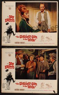 6s814 SHAKIEST GUN IN THE WEST 3 LCs '68 wacky western, cowboy Don Knotts, pretty Barbara Rhoades!