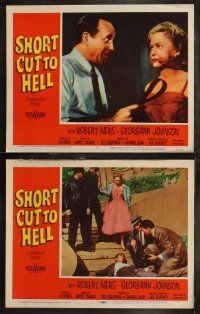 6s395 SHORT CUT TO HELL 8 LCs '57 Robert Ivers, Georgann Johnson, directed by James Cagney!