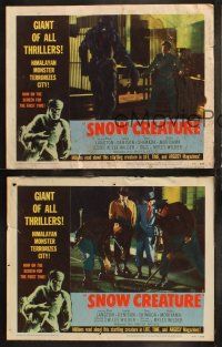 6s817 SNOW CREATURE 3 LCs '54 Paul Langton, Yeti terrorizes city, abducts women & annihilates men!