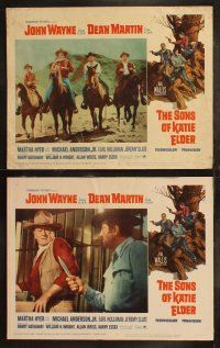 6s416 SONS OF KATIE ELDER 8 LCs '65 John Wayne, Dean Martin, Michael Anderson Jr., Martha Hyer!