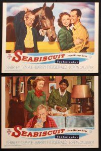 6s608 STORY OF SEABISCUIT 6 LCs '49 Shirley Temple, Barry Fitzgerald, cool horse racing images!