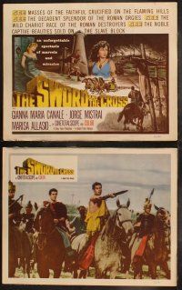 6s432 SWORD & THE CROSS 8 LCs '60 Gianna Maria Canale, Jorge Mistral, Marisa Allasio!