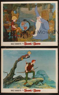 6s825 SWORD IN THE STONE 3 LCs '64 Disney's cartoon story of young King Arthur & Merlin the Wizard!