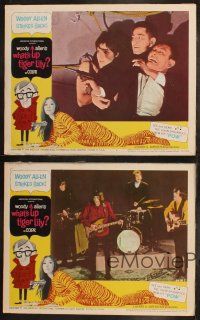 6s745 WHAT'S UP TIGER LILY 4 LCs '66 wacky Woody Allen Japanese spy spoof with dubbed dialog!