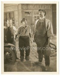 6t291 7TH HEAVEN 8x10.25 still '27 Charles Farrell is amazed by huge man, Frank Borzage directed!