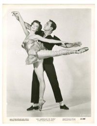 6t326 AMERICAN IN PARIS 8x10 still '51 full-length Gene Kelly dancing with sexy Leslie Caron!