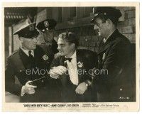 6t336 ANGELS WITH DIRTY FACES 8x10 still '38 three policemen arrest James Cagney in tuxedo!