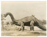 6t337 ANIMAL WORLD 7.25x9.25 still '56 Ray Harryhausen & Willis O'Brien fx image of Brontosaurus!