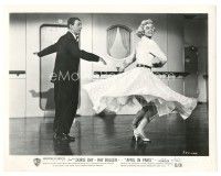 6t344 APRIL IN PARIS 8x10.25 still '53 Ray Bolger dances with pretty blonde Doris Day!