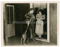 6t395 BLACK LIGHTNING 8x10 still '24 Harold Austin & Thunder the Dog greet beautiful Clara Bow!